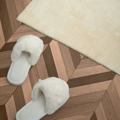 Panou decorativ bucatarie Motiv în formă de oase cu accente de lemn