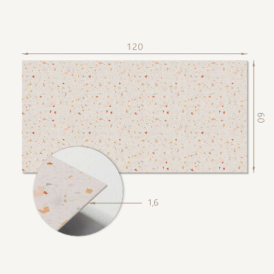 Panou decorativ dreptunghiular Motiv abstract de terrazzo