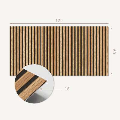 Panou decorativ perete dreptunghiular Linii verticale pe tablă
