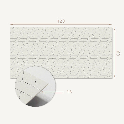 Panou decorativ bucatarie Motiv geometric hexagonal