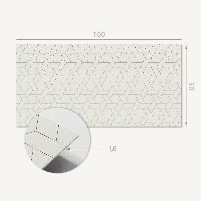 Panou decorativ bucatarie Motiv geometric hexagonal