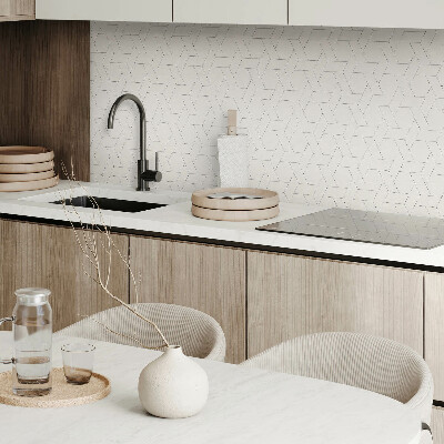 Panou decorativ bucatarie Motiv geometric hexagonal