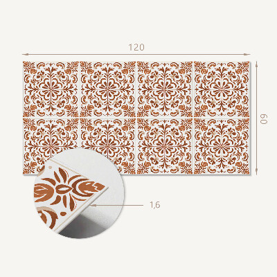 Panou decorativ dreptunghiular Model ornamental floral
