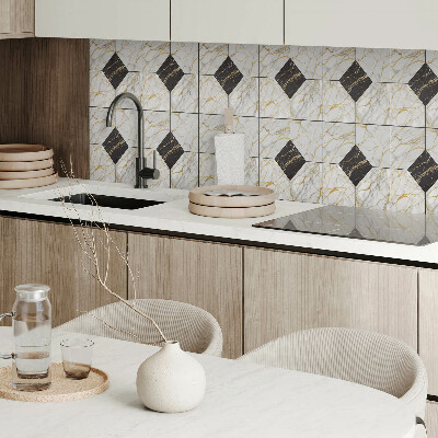 Panou decorativ bucatarie Motiv elegant din marmură