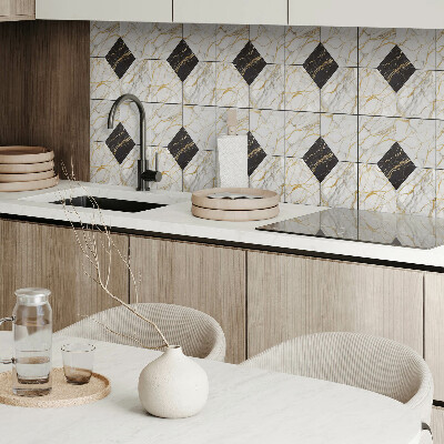Panou decorativ bucatarie Motiv elegant din marmură