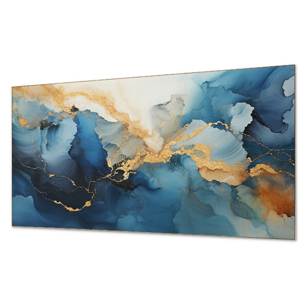 Panou decorativ perete dreptunghiular Valuri într-un stil abstract