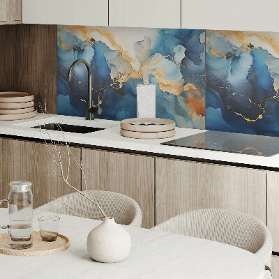 Panou decorativ perete dreptunghiular Valuri într-un stil abstract