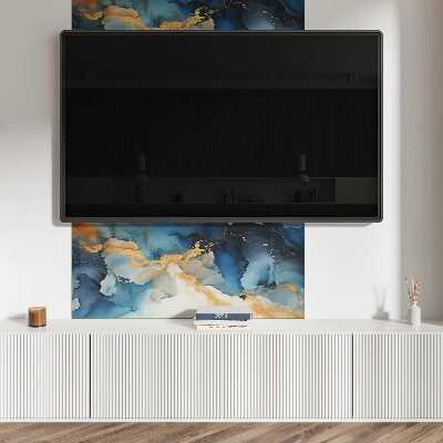 Panou decorativ perete dreptunghiular Valuri într-un stil abstract