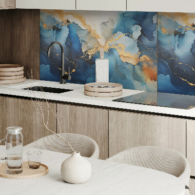 Panou decorativ perete dreptunghiular Valuri într-un stil abstract