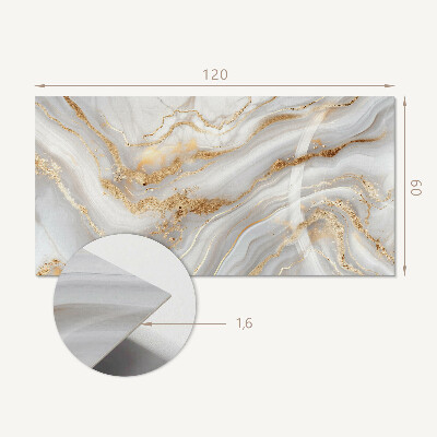 Panou decorativ bucatarie Valuri abstracte cu accente decorative