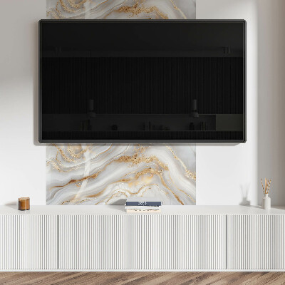 Panou decorativ bucatarie Valuri abstracte cu accente decorative
