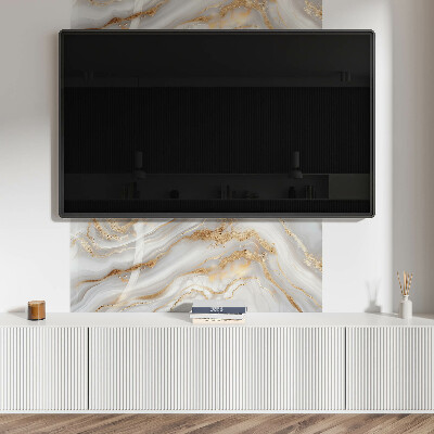 Panou decorativ bucatarie Valuri abstracte cu accente decorative