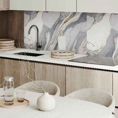 Panou decorativ bucatarie Valuri într-un stil abstract