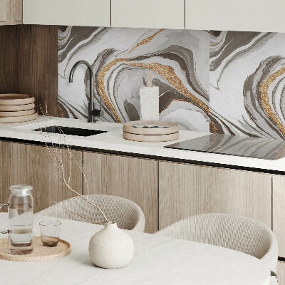 Panou decorativ perete dreptunghiular Valuri abstracte în forme dinamice