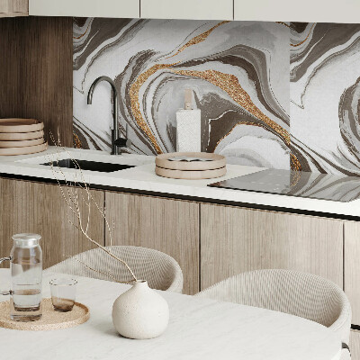 Panou decorativ perete dreptunghiular Valuri abstracte în forme dinamice