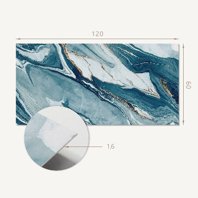 Panou decorativ dreptunghiular Valuri abstracte în mi?care