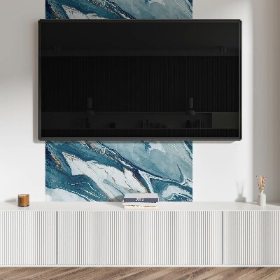 Panou decorativ dreptunghiular Valuri abstracte în mi?care