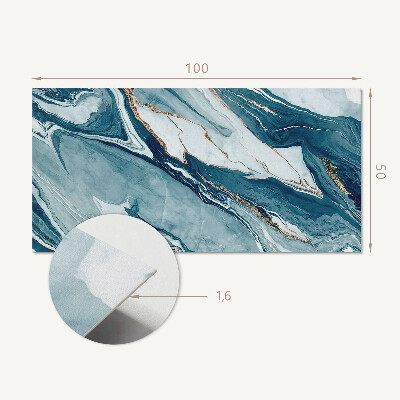Panou decorativ dreptunghiular Valuri abstracte în mi?care