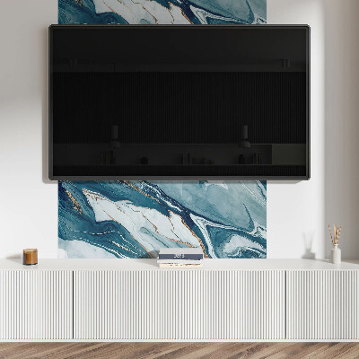 Panou decorativ dreptunghiular Valuri abstracte în mi?care