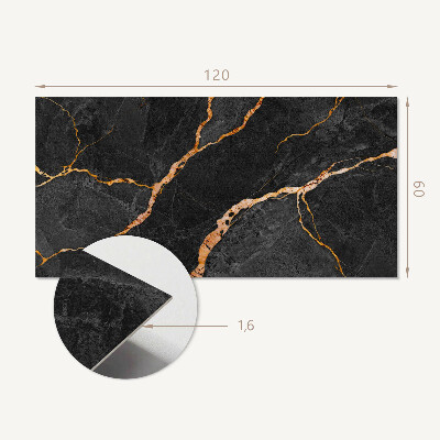 Panou decorativ dreptunghiular Model de marmură cu vene delicate