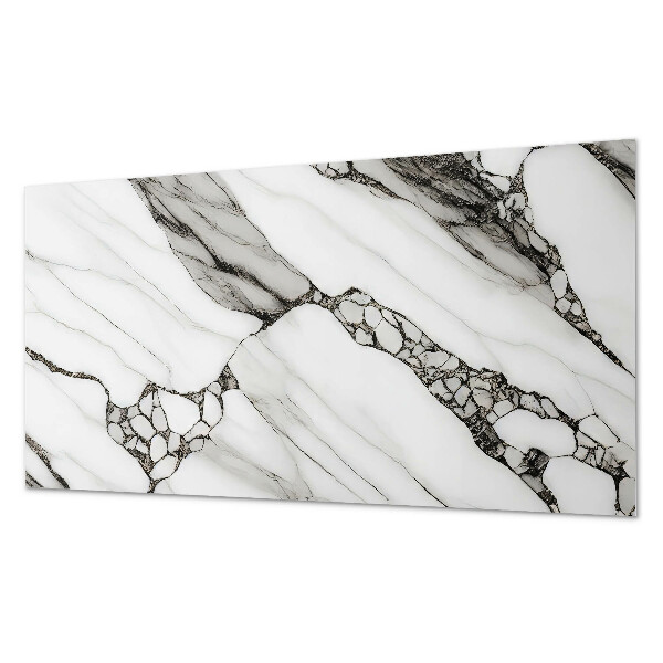 Panou decorativ perete dreptunghiular Model de marmură cu vene delicate
