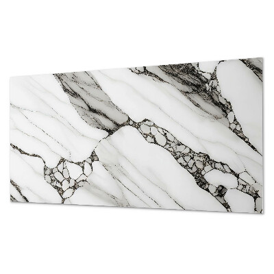 Panou decorativ perete dreptunghiular Model de marmură cu vene delicate