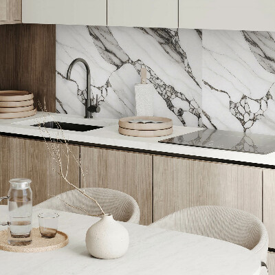 Panou decorativ perete dreptunghiular Model de marmură cu vene delicate