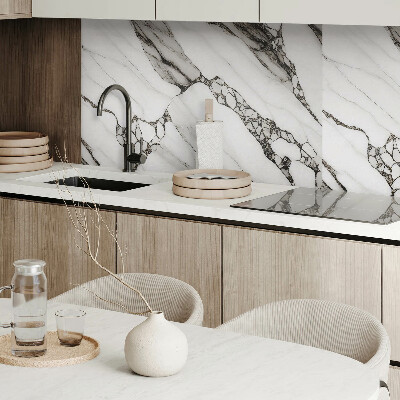 Panou decorativ perete dreptunghiular Model de marmură cu vene delicate