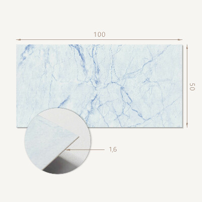 Panou decorativ dreptunghiular Model de marmură cu vene delicate