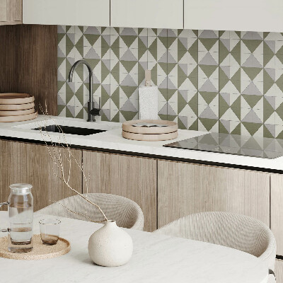Panou decorativ dreptunghiular Geometria formelor triunghiulare