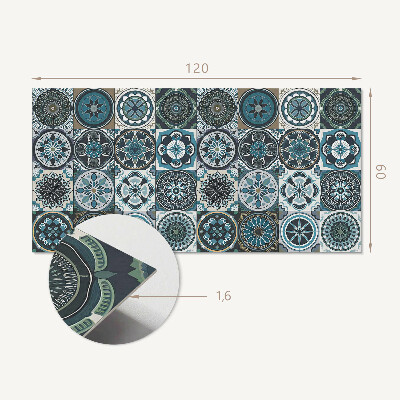 Panou decorativ bucatarie Grile de mozaic colorate