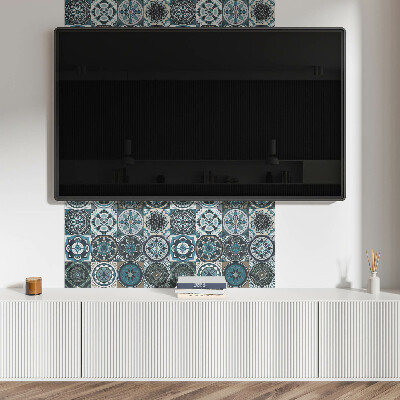 Panou decorativ bucatarie Grile de mozaic colorate