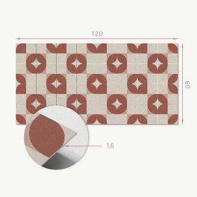 Panou decorativ dreptunghiular Motiv geometric cu cercuri