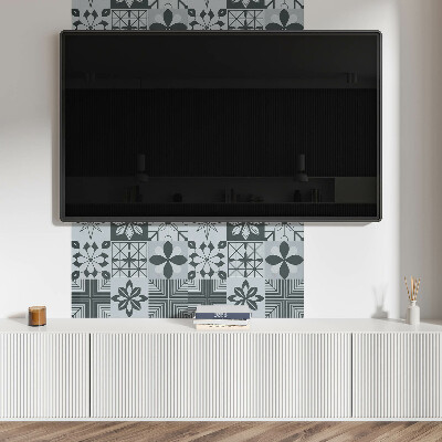 Panou decorativ bucatarie Modele geometrice în stil mozaic