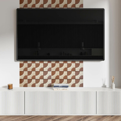 Panou decorativ perete dreptunghiular Un caleidoscop de forme geometrice