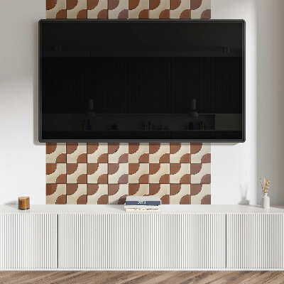 Panou decorativ perete dreptunghiular Un caleidoscop de forme geometrice