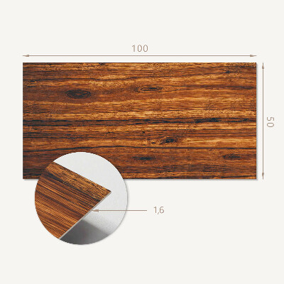 Panou decorativ bucatarie Model inspirat din lemn