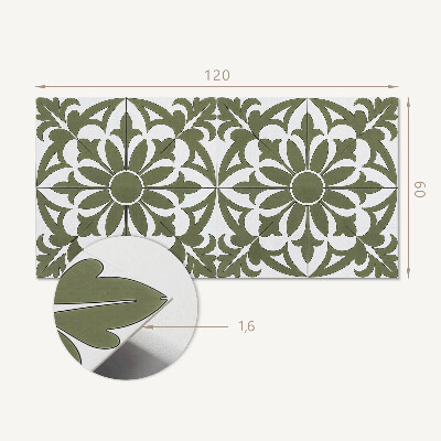 Panou decorativ perete dreptunghiular Aranjament floral cu frunze