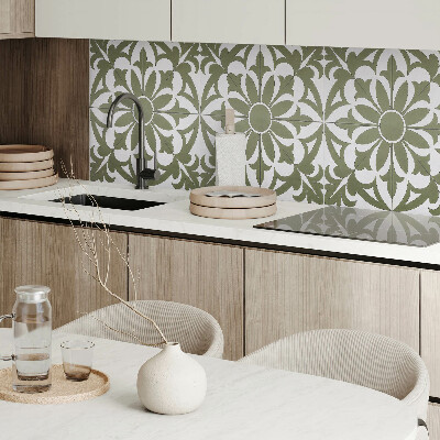 Panou decorativ perete dreptunghiular Aranjament floral cu frunze