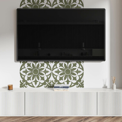 Panou decorativ perete dreptunghiular Aranjament floral cu frunze