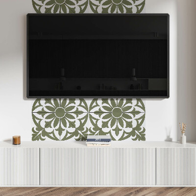 Panou decorativ perete dreptunghiular Aranjament floral cu frunze