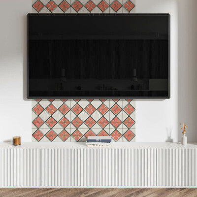 Panou decorativ perete dreptunghiular Model cu romburi în stil geometric
