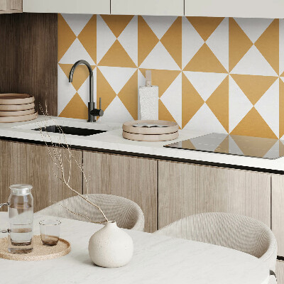 Panou decorativ bucatarie Model de forme triunghiulare