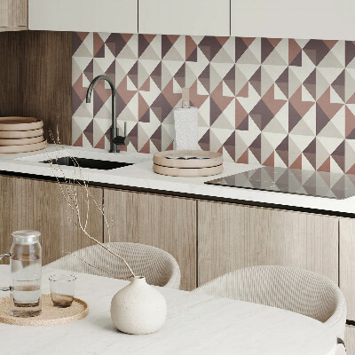 Panou decorativ dreptunghiular Triunghiuri abstracte într-un stil geometric