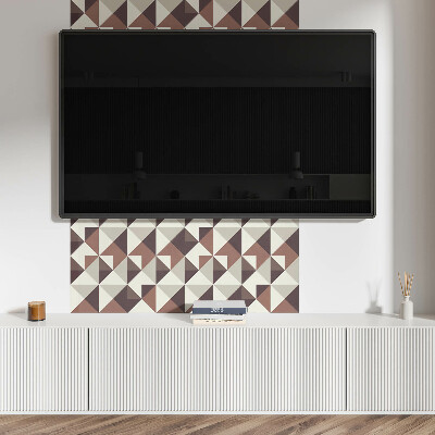 Panou decorativ dreptunghiular Triunghiuri abstracte într-un stil geometric