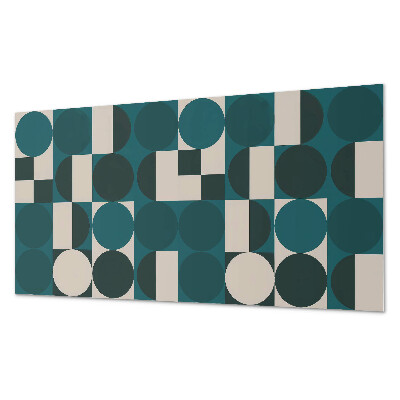 Panou decorativ perete dreptunghiular Forme ?i forme într-un stil geometric