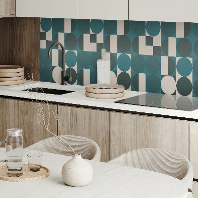 Panou decorativ perete dreptunghiular Forme ?i forme într-un stil geometric