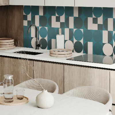 Panou decorativ perete dreptunghiular Forme ?i forme într-un stil geometric