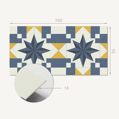 Panou decorativ dreptunghiular Forme geometrice de stele