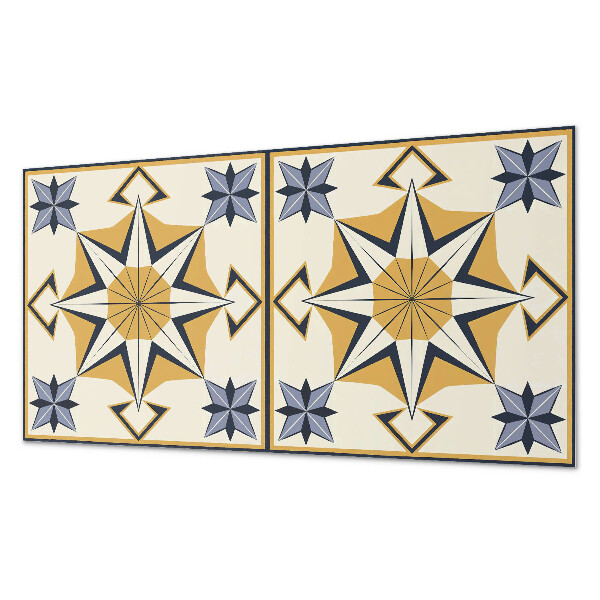 Panou decorativ bucatarie Model de busolă cu stele